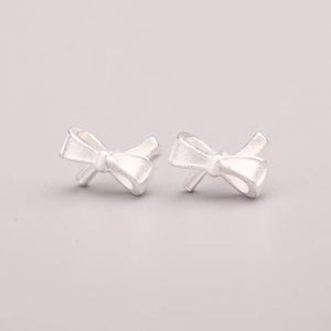 925 Sterling Silver Bow Stud Earrings